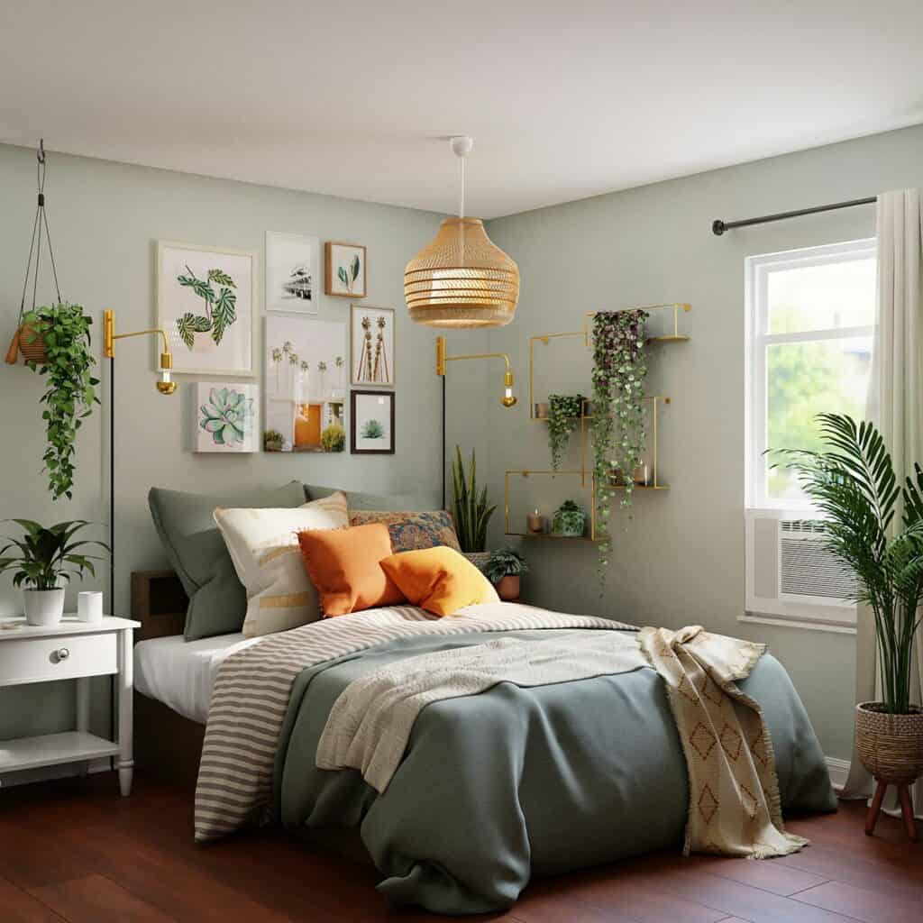 Bedroom Interior with Natural Design Elements