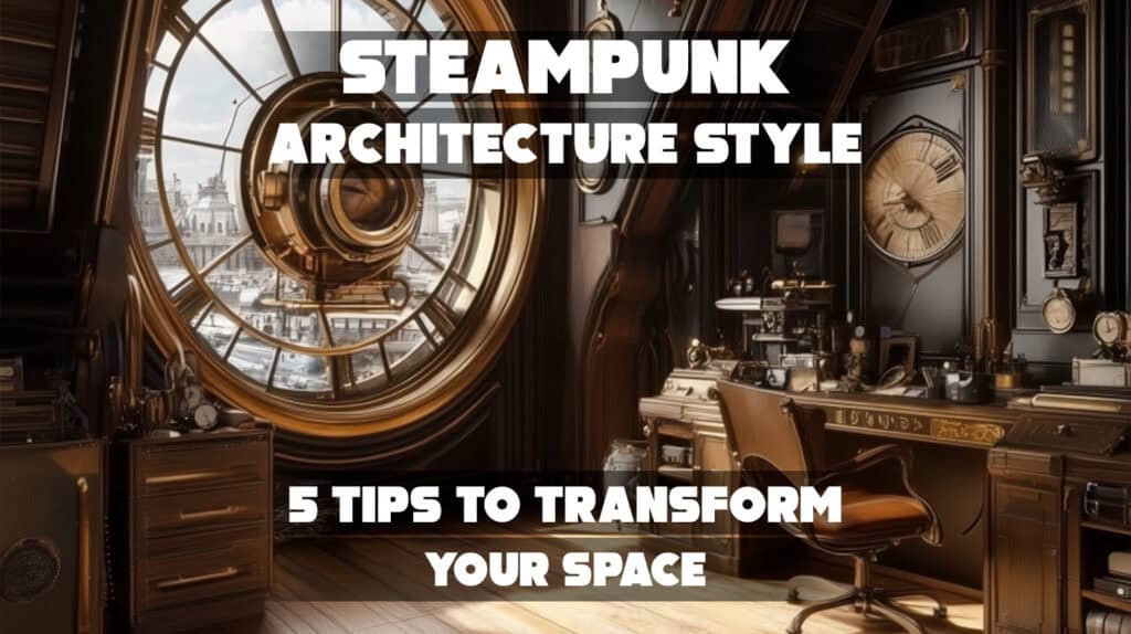 Futuristic steampunk-inspired building