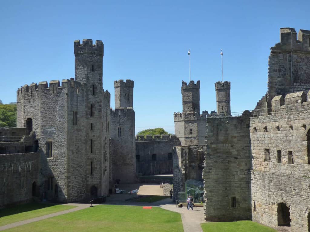 Historic Caernarfon Castle Wales