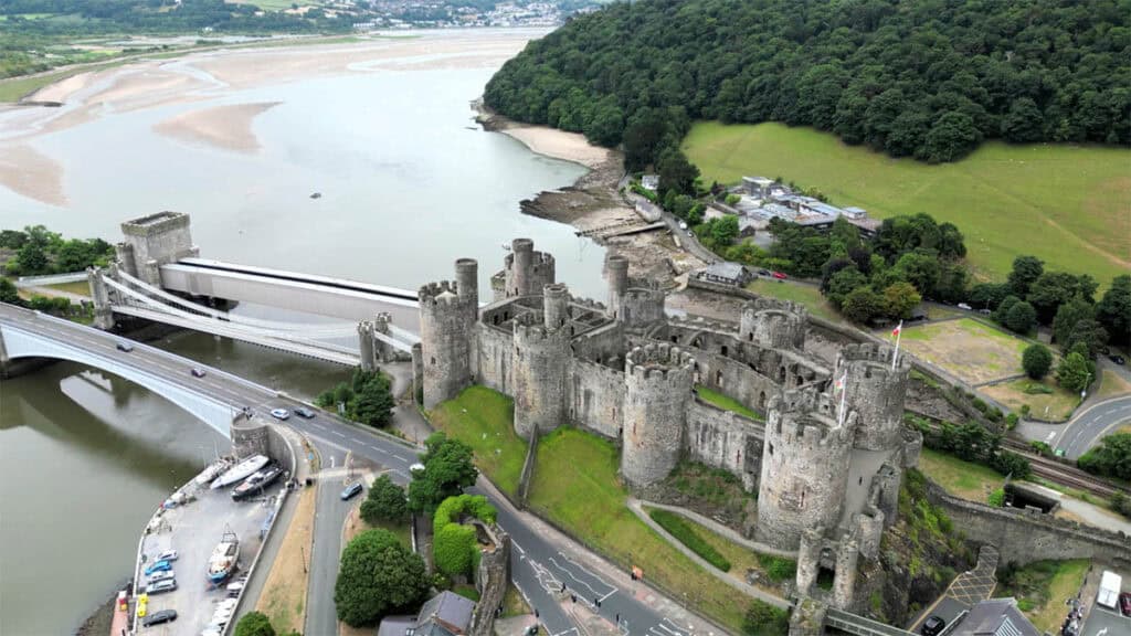 Historic Conwy Castle in Wales