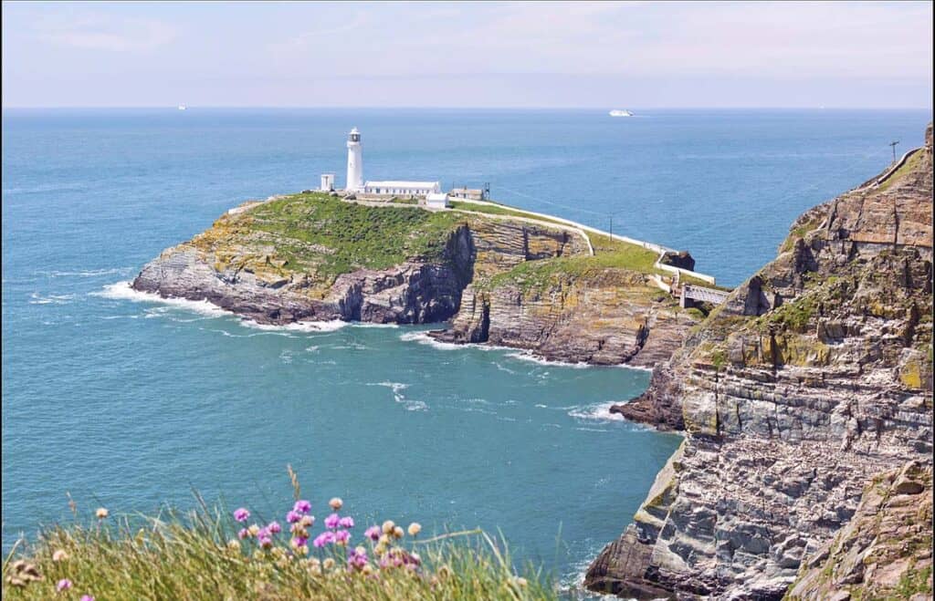 Famous South Stack Lighthouse landmark