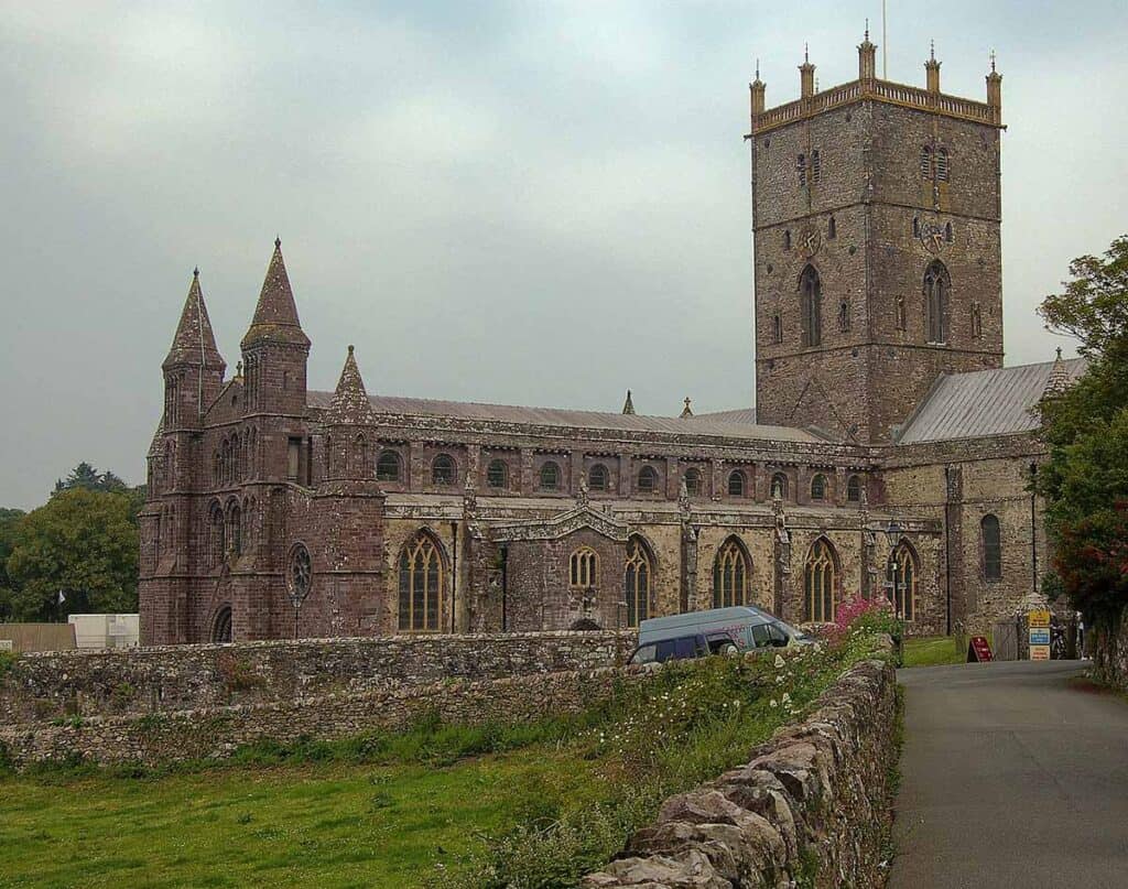St Davids Cathedral, famous Wales landmark