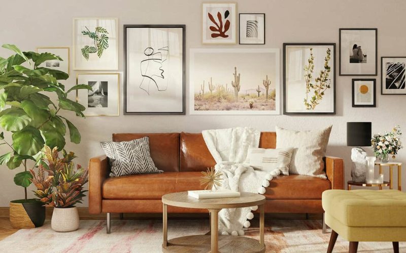 Using focal points to create emphasis in interior spaces