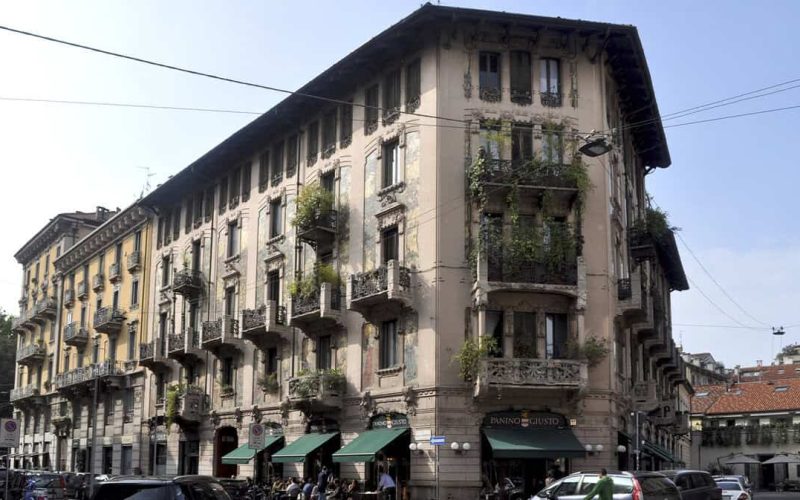 Palazzo della Vittoria in Turin, Italy, with Liberty-style architecture.