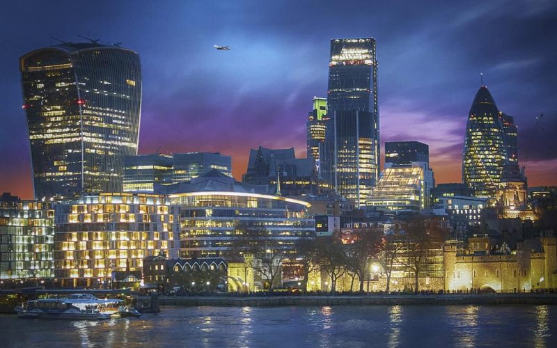 London skyline featuring traditional and modern architecture
