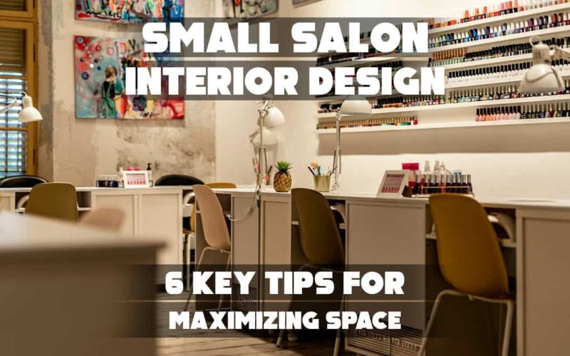 Small salon with modern, space-saving design.